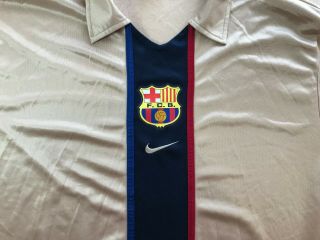 FC Barcelona 2001/2002/2003 Away Sz XL Nike football shirt soccer jersey Barca 2