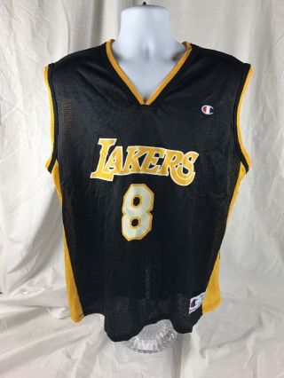 Kobe Bryant Los Angeles Lakers Nba Basketball Jersey Champion Size 44 Large Euc