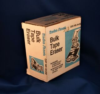 Vintage Realistic Bulk Tape Eraser Model 44 - 232 By Radio Shack