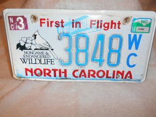 North Carolina Specialty License Plate Tag Nc Wildlife 2014