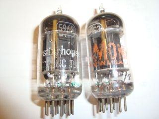 A Closely Matched 5963 Black Plate Tubes,  Rca,  Special Getter Design