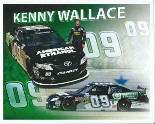 Kenny Wallace 09 Nascar Nationwide Series " American Ethanol " Postcard B/b