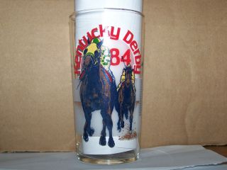 1984 Official Ky Kentucky Derby Julep Glass Horse Racing Churchill Downs