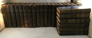 Antique Sir Walter Scott Waverley Novels 1871 Centenary Edition Leather Book Set