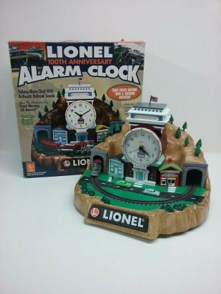 Lionel 100th Anniversary Talking Alarm Clock Authentic Rr Sounds See Video