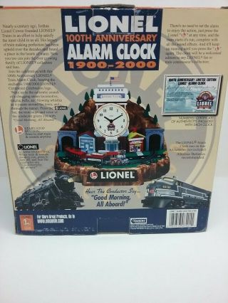 Lionel 100th Anniversary Talking Alarm Clock Authentic RR Sounds SEE VIDEO 2