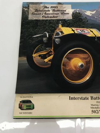 1995 Interstate Batteries Great American Race Automobile Calendar 2