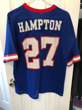 Vintage Rodney Hampton York Giants Jersey Size Large Logo 7