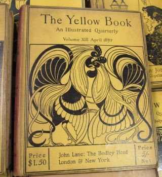 AUBREY BEARDSLEY THE YELLOW BOOK:An Illustrated Quarterly.  1894/200,  Illus/13 VOLS 3
