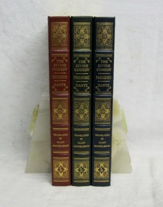 The Divine Comedy Dante Alighieri - 3 Volumes - Easton Press - Ln