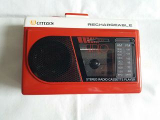 Vtg Jil Citizen Am/fm Radio Cassette Player Model Jws 507r (display/parts Only)
