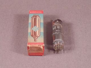 1 Ez81 6ca4 Telefunken West Germany Hifi Stereo Radio Amp Vacuum Tube Nos