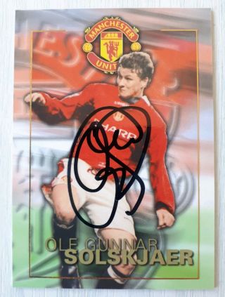 Futera 1998 Autograph Redemption Card Ole Solskjaer Manchester United 170 Of 250
