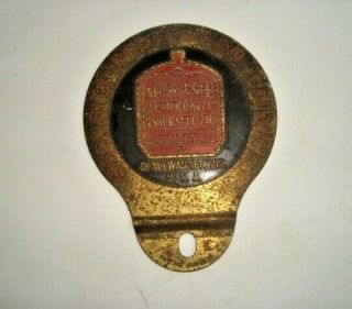 Vintage Milwaukee Automobile Insurance License Plate Topper