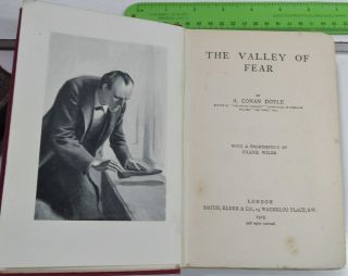 VALLEY OF FEAR/1915/RARE 1st Edit/ARTHUR CONAN DOYLES LAST SHERLOCK HOLMES NOVEL 2