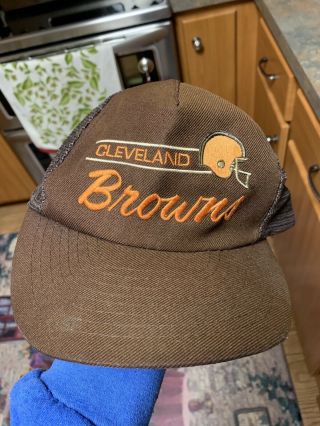 Rare Vintage Cleveland Browns Hat 80 
