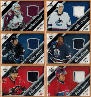 2005 - 06,  Upper Deck,  Series 1 & 2,  Game Jersey,  Pick From Drop - Down List