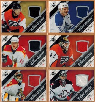 2005 - 06,  UPPER DECK,  SERIES 1 & 2,  GAME JERSEY,  PICK FROM DROP - DOWN LIST 3
