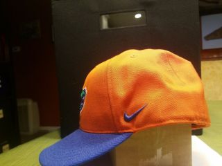 Nike Elite Florida Gators Football Hat 100 Wool Orange Blue Fitted 7 5/8 61 CM 2