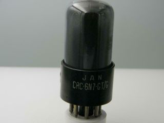 Strong Rca Jan Crc 6n7gt Grey Glass Black Plate Copper Grid Serious Tubes J594