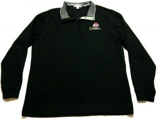 Ohio State National Championship Football Mens Black 1/4 Zip Sweatshirt Size Xl