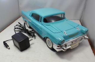 1957 Blue Chevrolet Vhs Video Tape Cassette Rewinder W/adapter &
