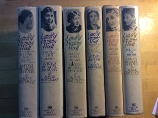 The Letters Of Virginia Woolf 6 Volume Set 1975 - 1980 All 1st Printing Harcourt B