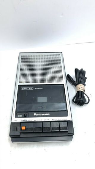 Panasonic Slim Line Rq - 2739 Portable Cassette Tape Recorder Great W/plug
