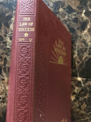 THE LAW OF SUCCESS BY NAPOLEON HILL 1938 - 1st Ed - 3rd Pressing - volume 5 - 2