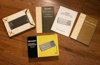 Vintage Sharp Pc - 1211 Pocket Computer - Box Case Manuals - Computer Not