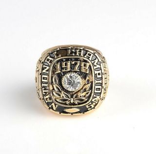 1978 Alabama Crimson Tide College Football Sec National Championship Ring