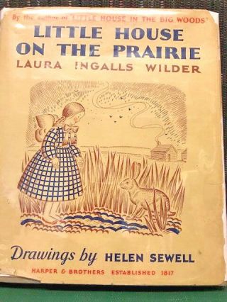 Laura Ingalls Wilder 1st Early Printing In Dj Little House On The Prairie