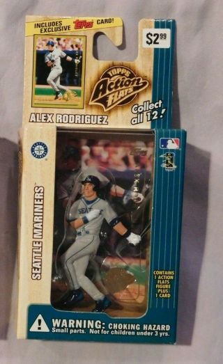 Alex Rodriguez Seattle Mariners Grey Jersey Topps Action Flats 1999
