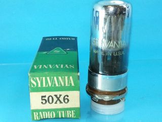 Sylvania 50x6 Vacuum Tube Nos Nib Absolutely Valvola Röhre Valve Single Wh