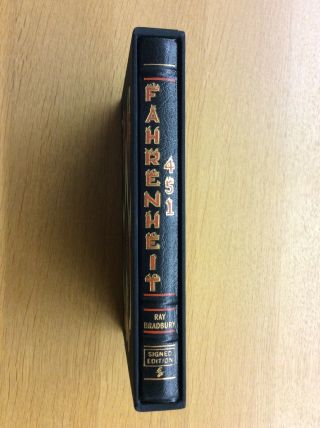 Fahrenheit 451 SIGNED By Ray Bradbury EASTON PRESS DELUXE LIMITED EDITION 2