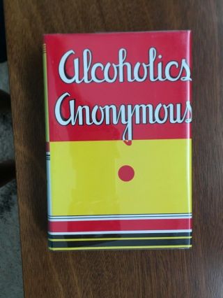 Alcoholics Anonymous Book,  1st Edition,  11th Printing,  Facsimile Dj,  1947 Navy Blu