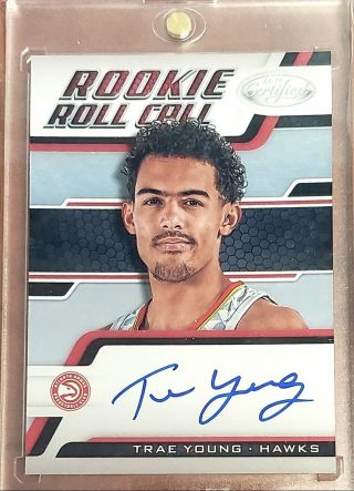 Trae Young Auto Autograph 2018/19 Certified Rookie Rc Atlanta Hawks Sooners Ssp