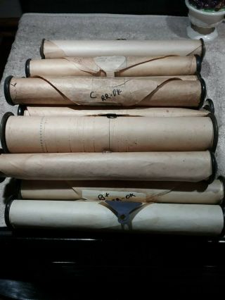 15 Vintage Player Piano Rolls Assorted Artists,  Labels & Song Titles