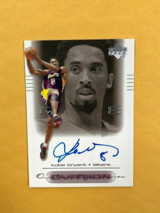 2000 - 01 Upper Deck Ovation Kobe Bryant Signed Autograph Auto Signature Lakers