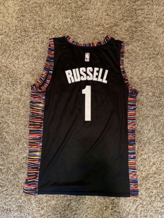 D’angelo Russell Brooklyn Nets Biggie Smalls Nike Jersey L 2