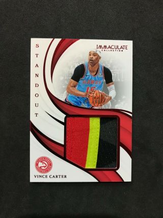 2018 - 19 Immaculate Vince Carter Standout 4clr Game Worn Patch 21/25 Hawks