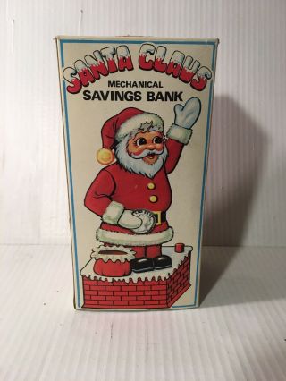 Vintage Plastic Santa Claus Bank - Hong Kong