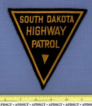South Dakota Highway Patrol (old Vintage Felt) State Police Patch Cheesecloth
