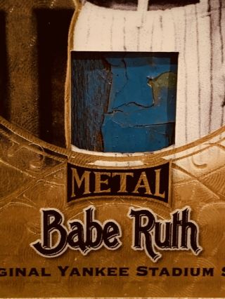 2019 Leaf Metal Babe Ruth Yankee Stadium Seat Refractors 1/1