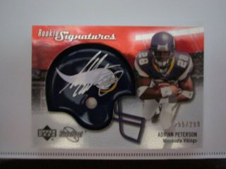 Adrian Peterson: 2007 Ud Sweet Spot Signature Rc (255/299) Auto