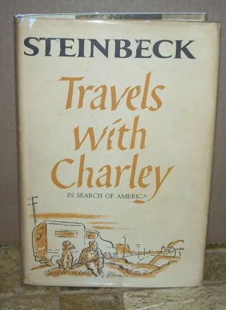 1962 Travels With Charley John Steinbeck True 1st Ed,  1st Hbdj