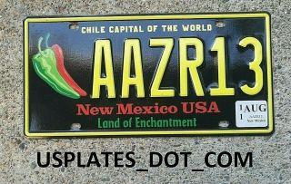 Mexico Chili Pepper Real Authentic License Plate Auto Car Tag Nm Zia 13