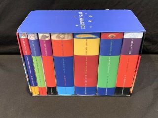 1st Edition,  Early & 1st Print U.  K.  Bloomsbury Harry Potter Box Set,  Rowling Hc
