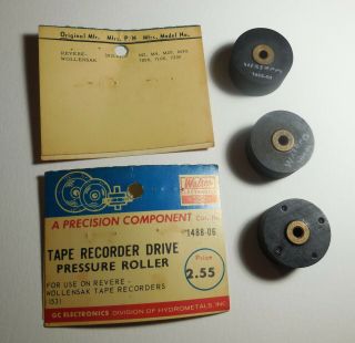 Qty (1) NOS Walsco 1488 - 06 Pressure Roller For Wollensak Reel Tape Recorders 2
