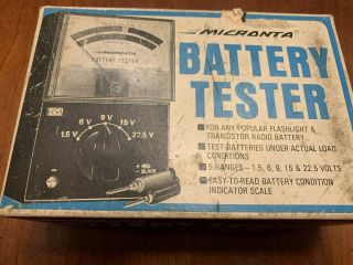 Vintage Micronta Battery Tester No.  22 - 030 Like A Charm